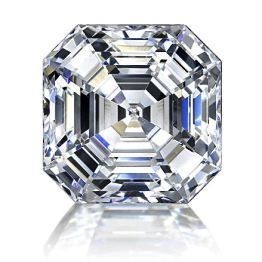asscher cut diamond engagement ring