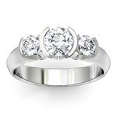 platinum engagement rings three stone engagement ring