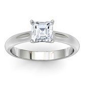 white gold engagement rings asscher engagement ring
