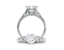 unique offset princess engagement ring