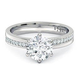 The Bella Diamond Engagement Ring in Platinum