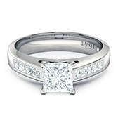 princess engagement ring Engagement Ring Designs - multi-stone engagement ring
