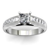 Yellow Gold Wedding Rings princess cut diamond ring