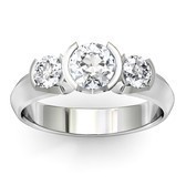 three stone diamond engagemen ring