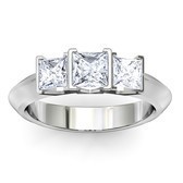 three stone diamond engagement ring