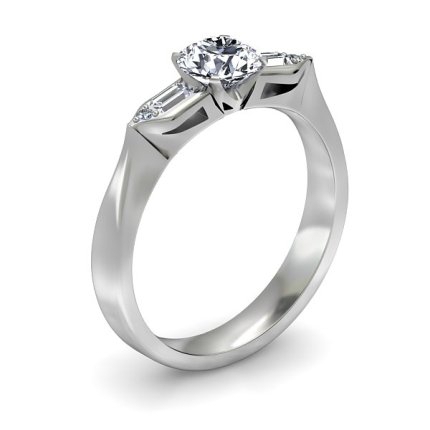 Pope Custom Design Round Brilliant Diamond Ring in Platinum 950 AU