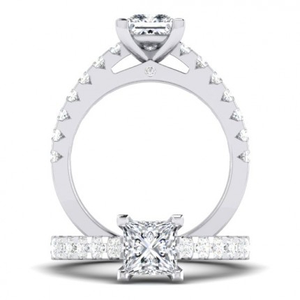 AHBitti_V2 Princess Diamond Ring in Platinum 950 AU