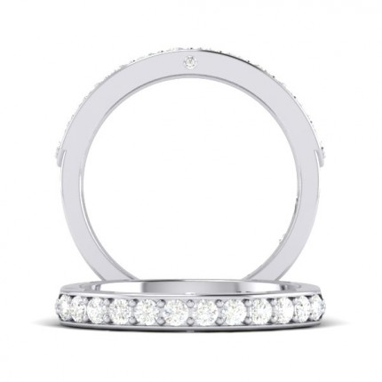 Custom designed women's wedding band in Platinum 950 AU