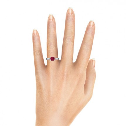 AH_Fitzsimon Princess Diamond Ring in 18kt White Gold AU