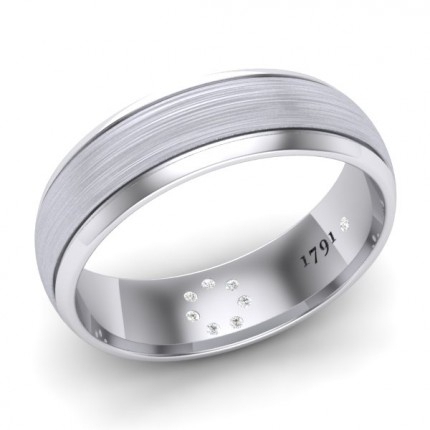 Kimberv1 Diamond Band in Platinum 950 AU - Main View