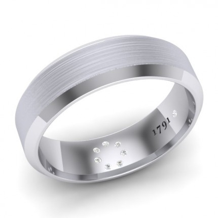 Kimberv2 Diamond Band in Platinum 950 AU - Main View