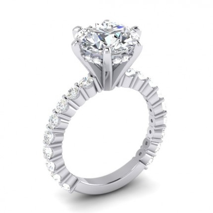 Kobayashi Engagement Ring Round Brilliant Diamond Ring in Platinum 950 AU - Main View
