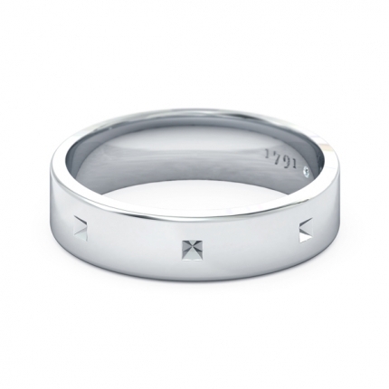 Fiorella Men's Wedding Ring Band in Platinum 950 AU