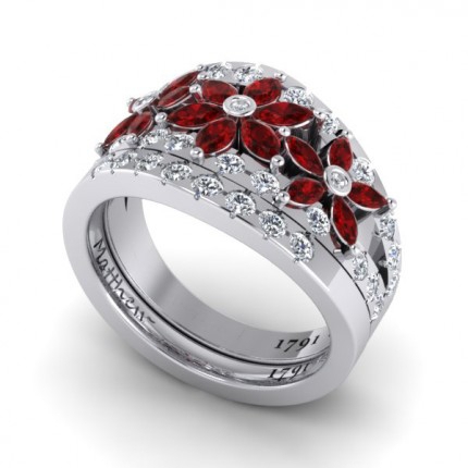 Pullin Bespoke Wedding Ring Diamond Band in Platinum 950 AU