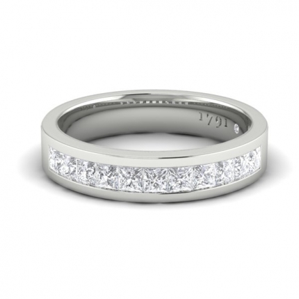 1791 Princess Band Diamond Band in 18kt White Gold AU