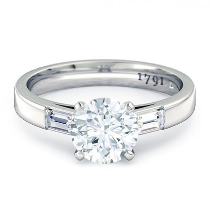Speranza Round Brilliant Engagement Ring in Platinum 950 AU
