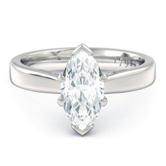 Duchess Marquise Engagement Ring in Platinum 950