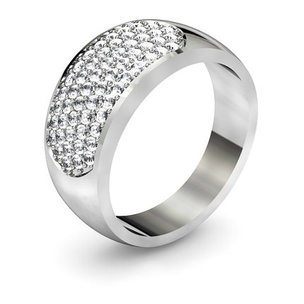 The Siren Diamond Ring in Platinum 950 AU - Main View