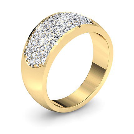 The Siren Diamond Ring in 18kt Yellow Gold & 18kt White Gold AU - Main View