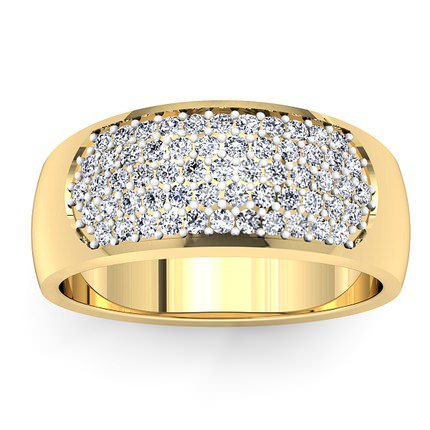 The Siren Diamond Ring in 18kt Yellow Gold & 18kt White Gold AU