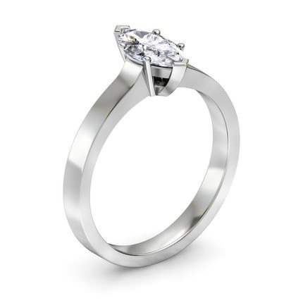 Duchess Marquise Diamond Ring in Platinum 950 AU - Main View