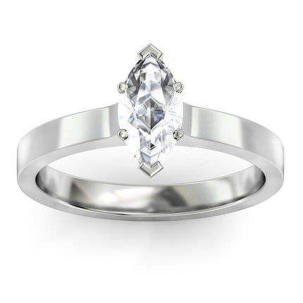 Duchess Marquise Diamond Ring in 18kt White Gold AU