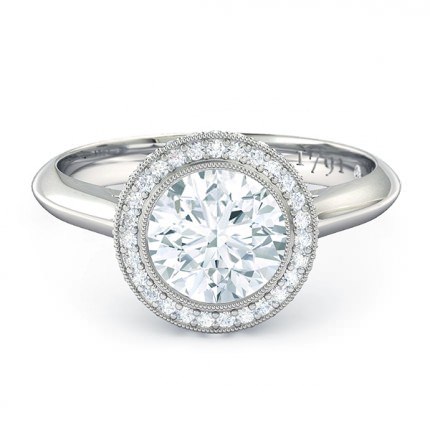 1791 Cluster Round Brilliant Engagement Ring in Platinum 950 AU