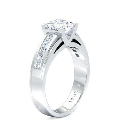 1791 Princess Princess Diamond Ring in Platinum 950 AU - Main View