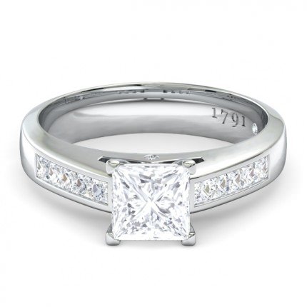 Elena Princess Engagement Ring in Platinum 950 AU