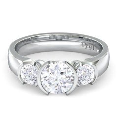 Eternal Round Brilliant Engagement Ring in Platinum 950
