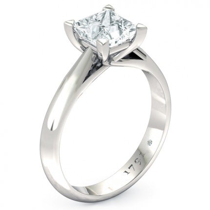 Sabatina Princess Engagement Ring in Platinum 950 AU - Main View