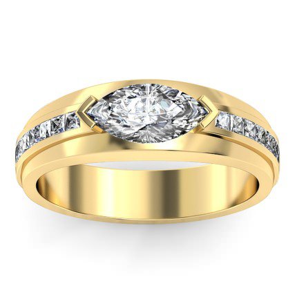 Oceana Marquise Diamond Ring in 18kt Yellow Gold AU