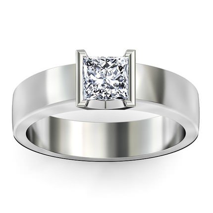 La Lucia Princess Diamond Ring in 18kt White Gold AU