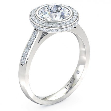 Spellbound Round Brilliant Diamond Ring in Platinum 950 AU - Main View