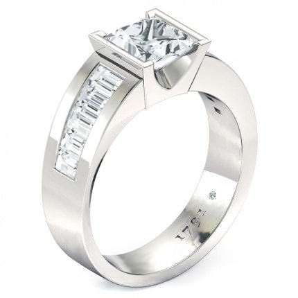 Quadrata Princess Diamond Ring in Platinum 950 AU - Main View