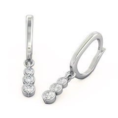 Fiducia Diamond Earrings in Platinum 950