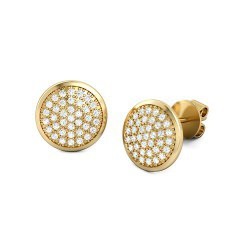 Passione Diamond Earrings in 18kt Yellow Gold