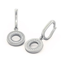 Bella Diamond Earrings in 18kt White Gold
