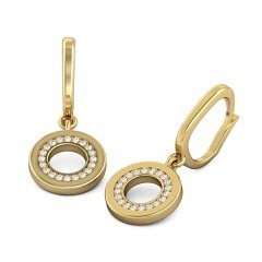 Bella Diamond Earrings in 18kt Yellow Gold