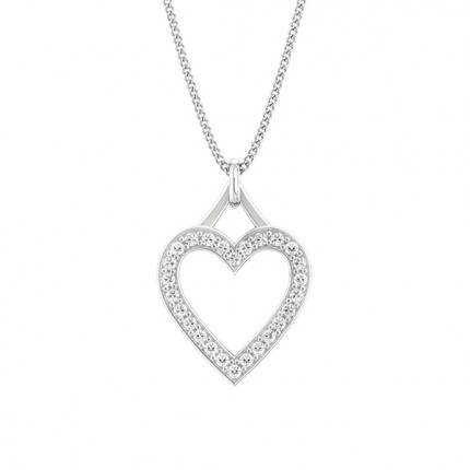 1791 Heart Pendant in Platinum 950 AU