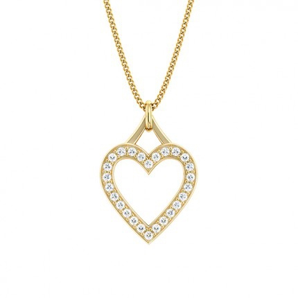1791 Heart Pendant in 18kt Yellow Gold AU