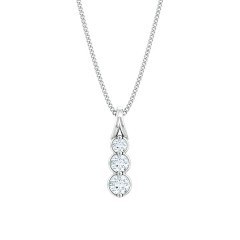 Fiducia Diamond Necklace in Platinum 950