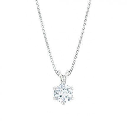 1791 Classic Round Brilliant Diamond Necklace in 18kt White Gold AU