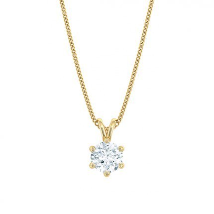 1791 Classic Round Brilliant Diamond Necklace in 18kt Yellow Gold AU