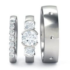 Eternal Matching Set Round Brilliant in Platinum 950