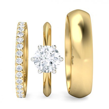 1791 Classic Round Brilliant Matching Set in 18kt Yellow Gold AU
