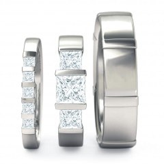 Karine Matching Set Princess in Platinum 950
