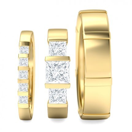 Karine Matching Set Princess in 18kt Yellow Gold AU