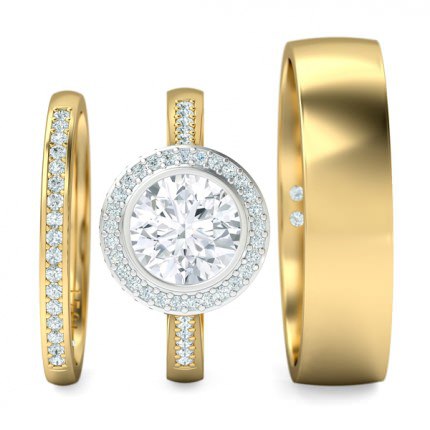 Spellbound Matching Set Round Brilliant in 18kt Yellow Gold AU