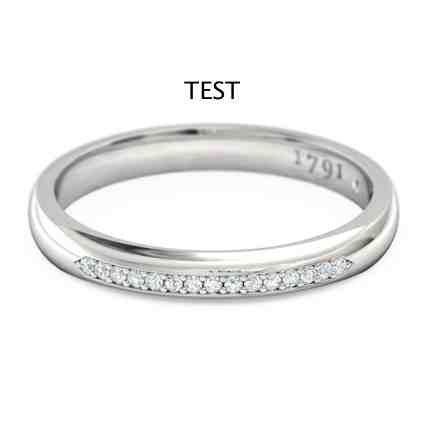 Test Diamond Ring in 18kt White Gold AU